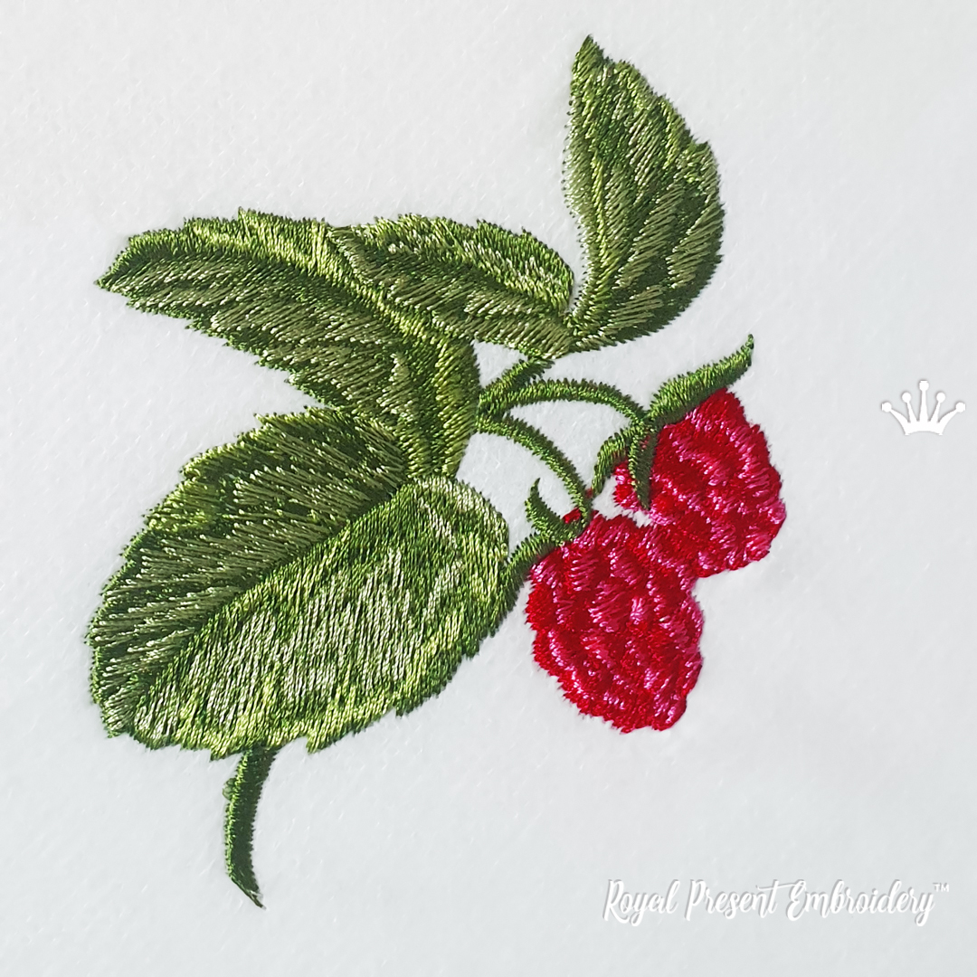 Raspberries Machine Embroidery Design Royal Present Embroidery