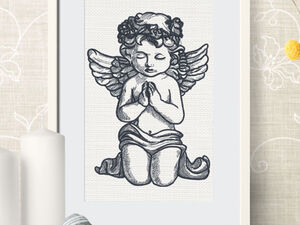 Angels embroidery designs online