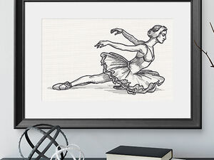 Ballerinas machine embroidery designs