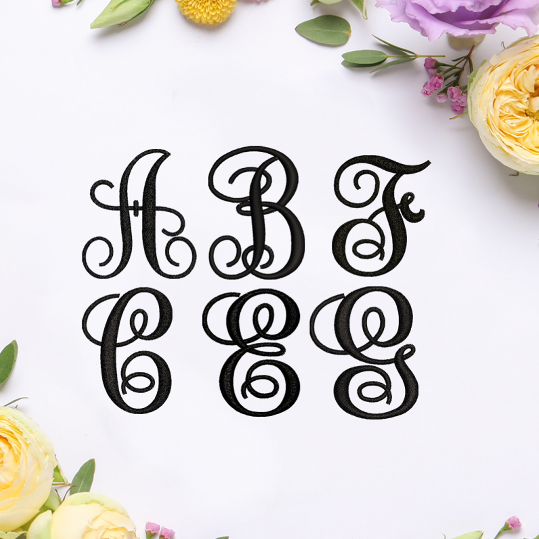 Beautiful Capital Letters Machine Embroidery Designs | Royal Present ...