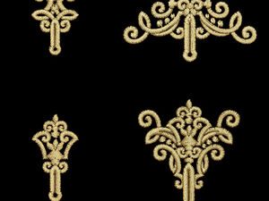 Buttonholes embroidery designs
