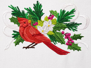 Cardinals and Bullfinches machine embroidery designs