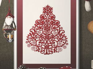 Christmas Trees machine embroidery designs