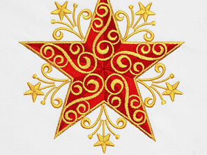 Christmas snowflakes and stars machine embroidery designs