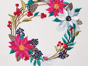 Christmas Wreaths Machine Embroidery Designs