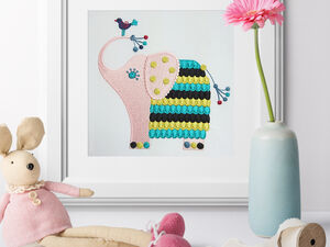 Elephants embroidery designs