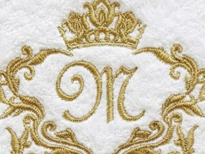 French script Capital letters machine embroidery designs