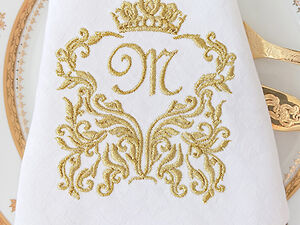 French script Capital letters