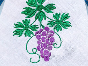 Grapes embroidery designs