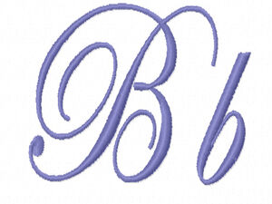 Purple Embroidery Font