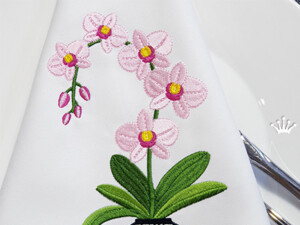 Orchids machine embroidery designs
