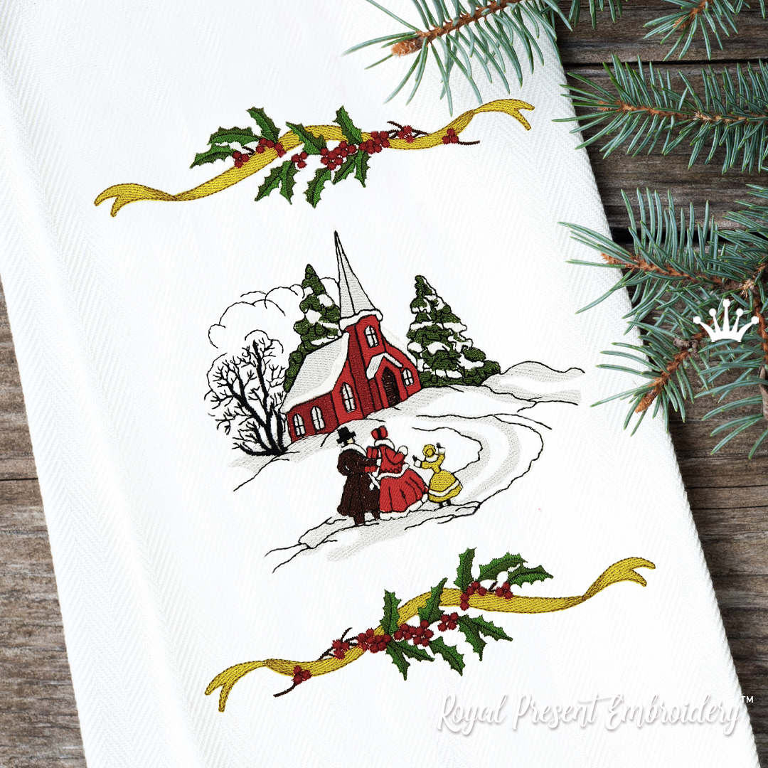 Stitchery Christmas: Carol Singers Christmas Embroidery Kit — The Stitchery