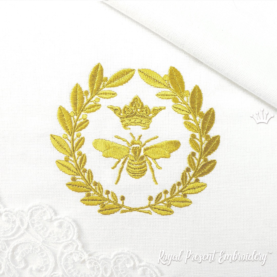 Napoleon Bee Fabric  Embroidered Bee Fabric