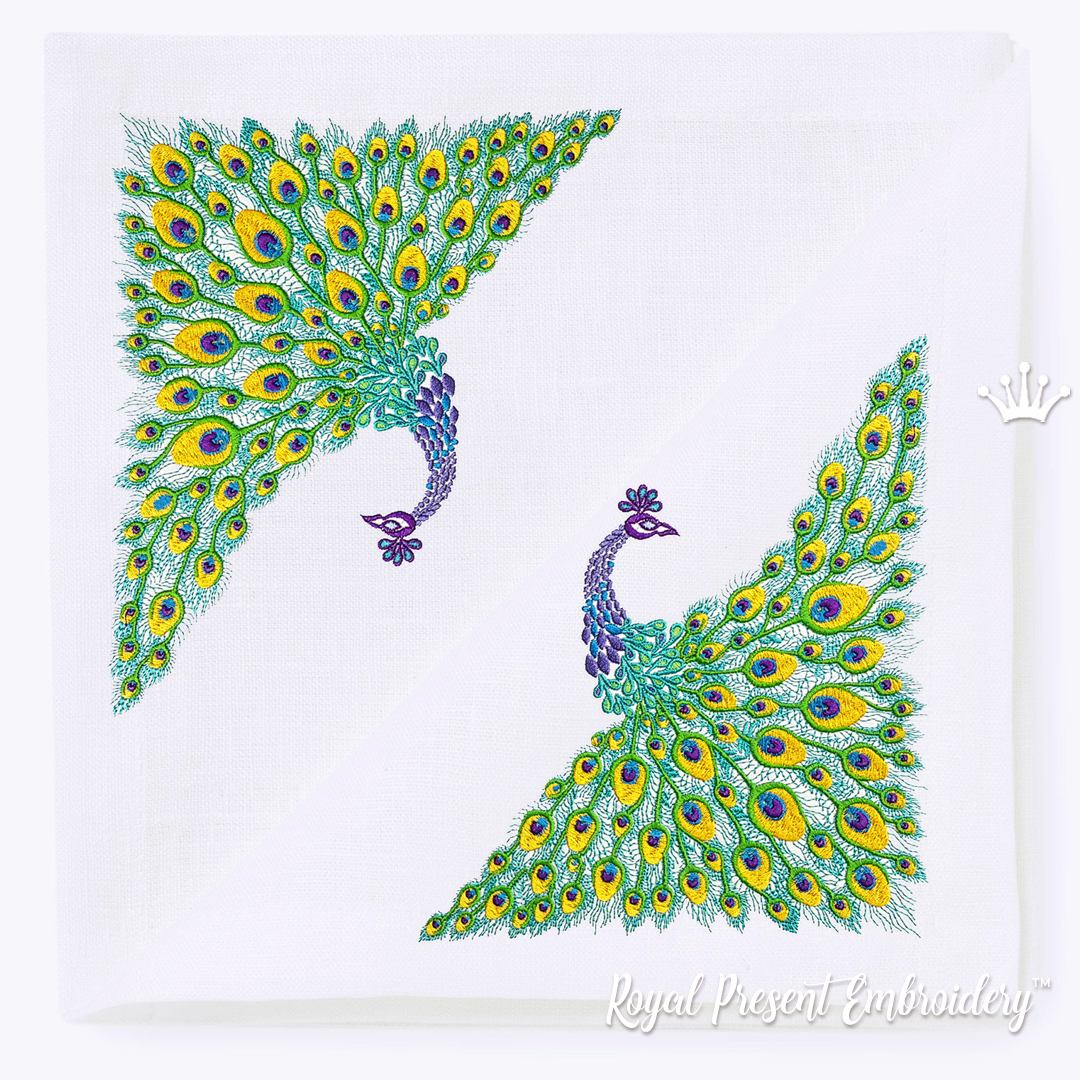 peacock embroidery designs pattern