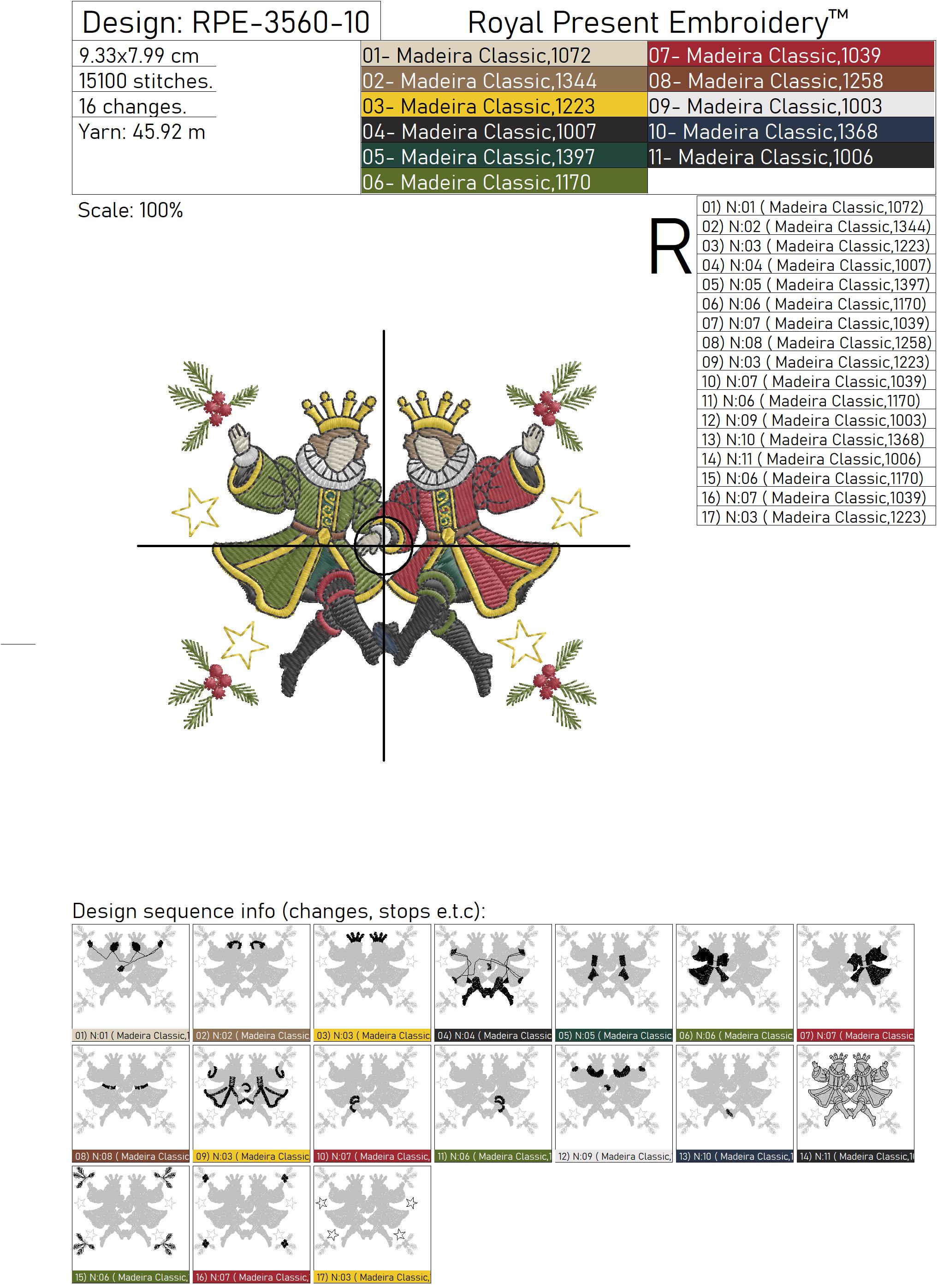 Christmas Lords-a-Leaping Machine Embroidery design | Royal Present ...