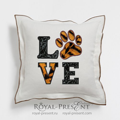 Animals Love Appliqué machine embroidery design