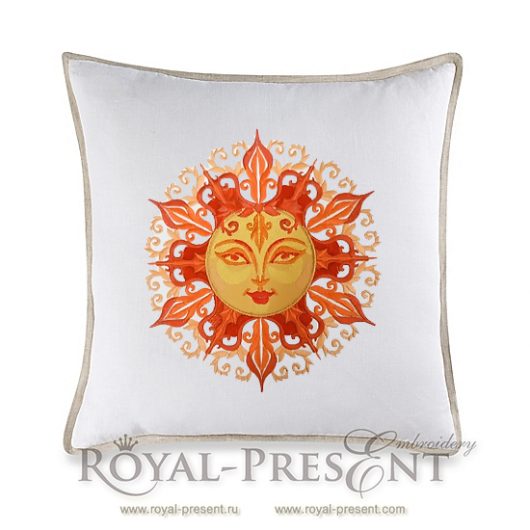 Machine Embroidery Design Sun - 3 sizes