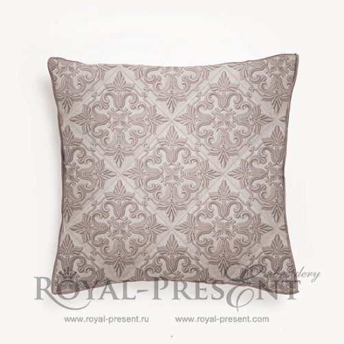 Beige Quilt Block Machine Embroidery Design