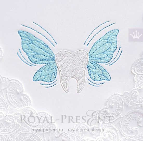 Cartoon Tooth Machine Embroidery Design