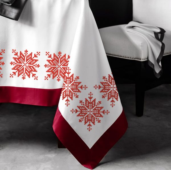 snowflakes cross-stitch machine embroidery design