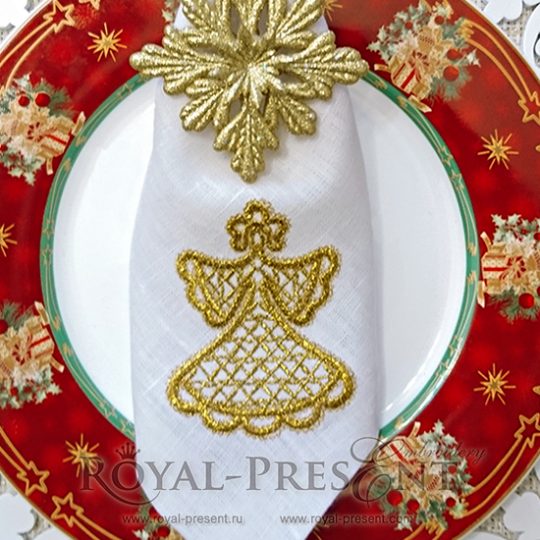 Machine Embroidery Design Christmas Snow Maiden