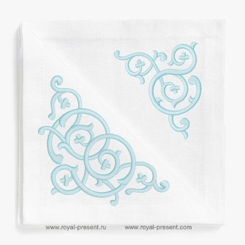 Corner Arabesque Digital Embroidery Designs