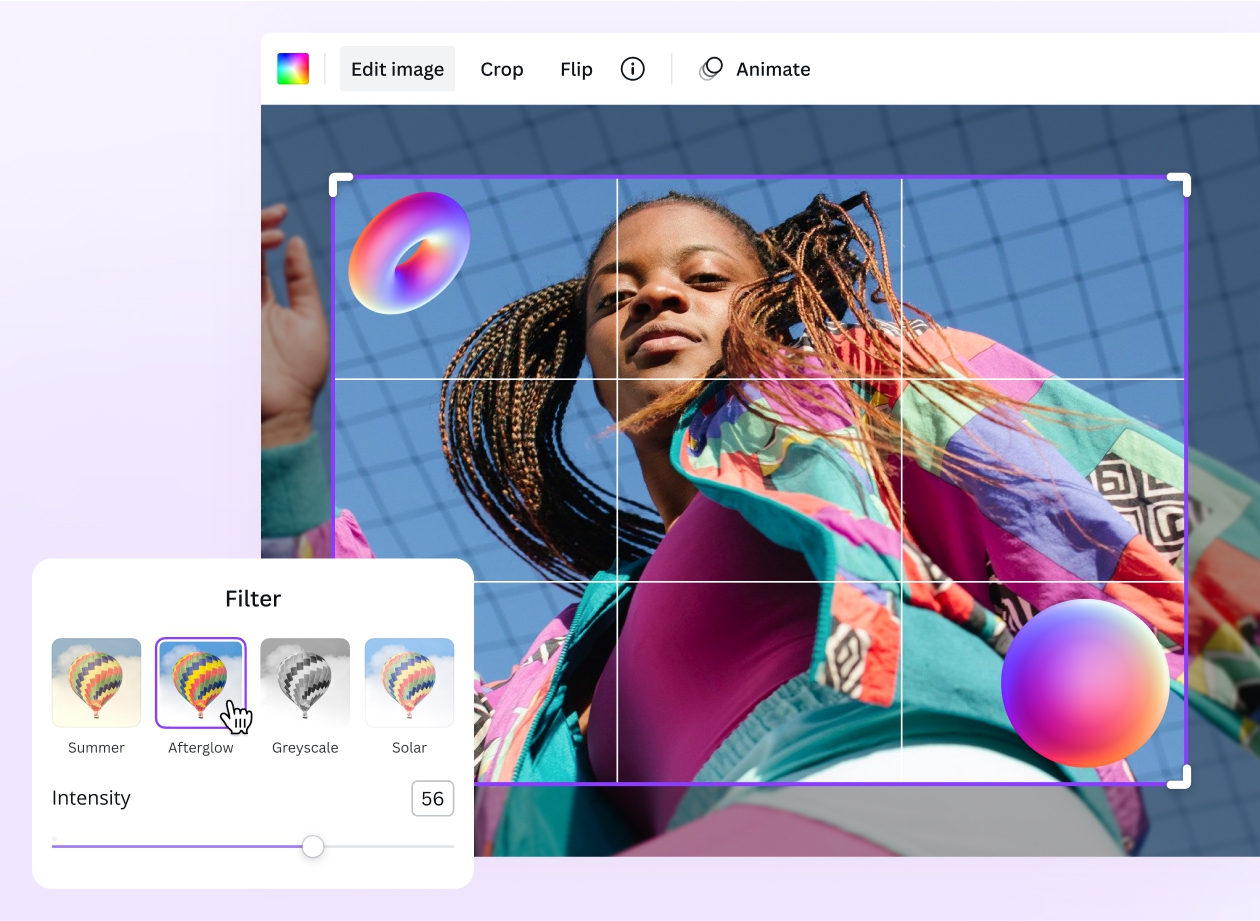 Use photo editing software 