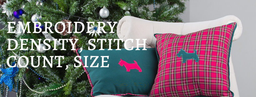 Embroidery Density, Stitch Count, Size
