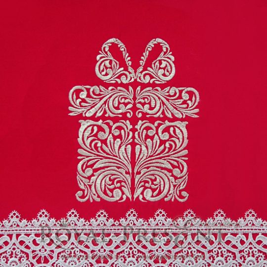 Machine Embroidery Design Vintage gift box