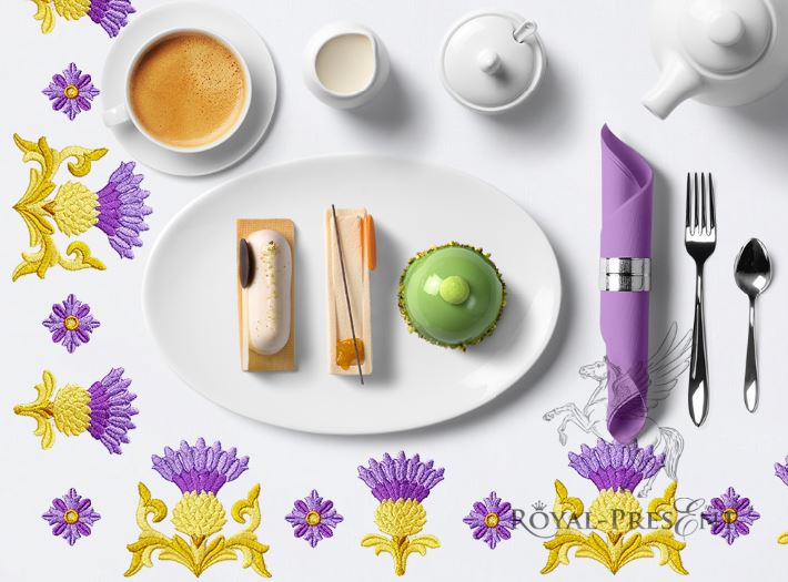 Three Golden Thistles Machine Embroidery Designs