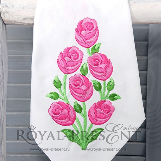 Free Machine Embroidery Design Roses