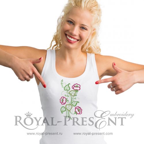 Free Machine Embroidery Design Flowers