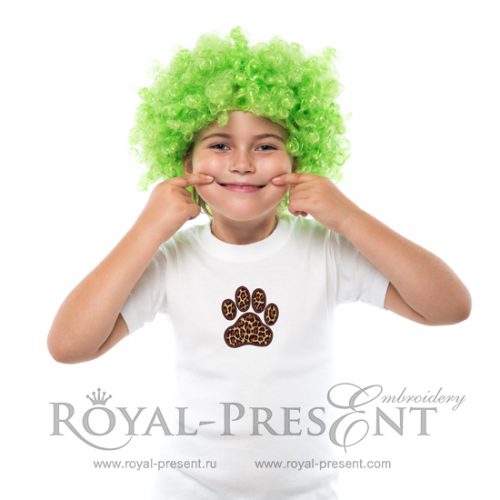 Free Machine Embroidery Design Paw Print Appliqué