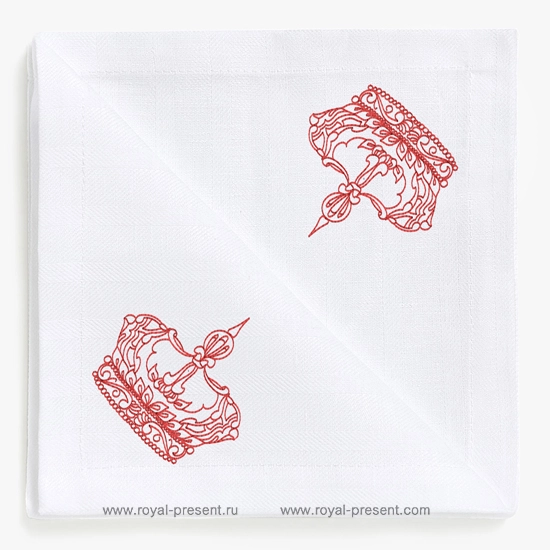 Free Machine Embroidery Design King Crown