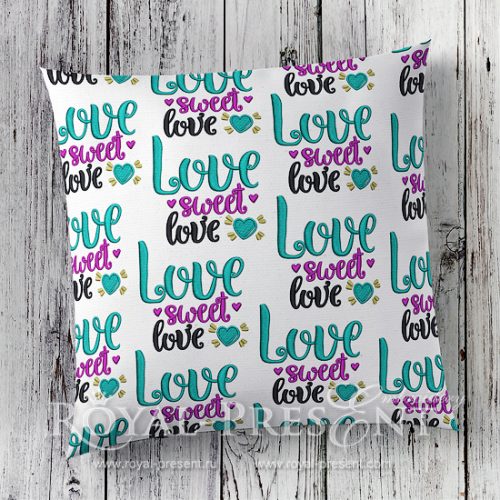 Free Machine Embroidery Design Love Sweet Love