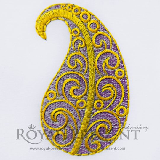 Free machine embroidery design Turkish Cucumber