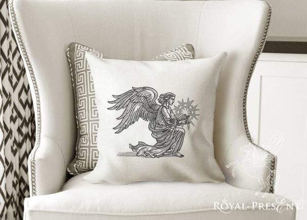 Machine Embroidery Design Christmas Winged Angel