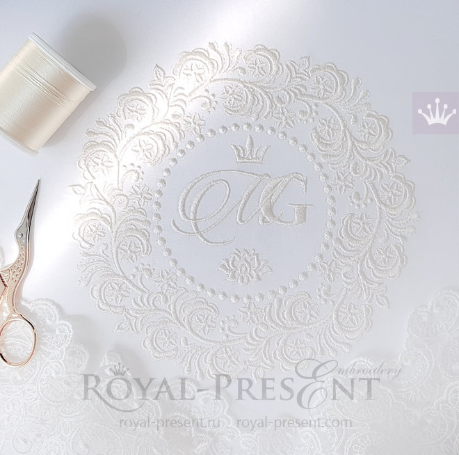 Wedding Frame Machine Embroidery Design