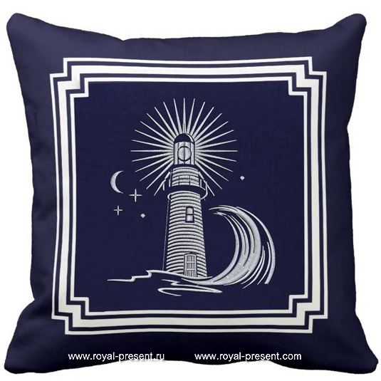 Lighthouse Machine Embroidery Design