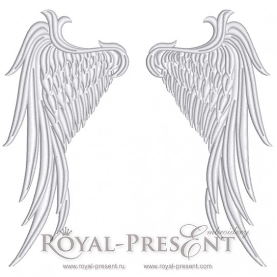 Machine Embroidery Design Angel Wings