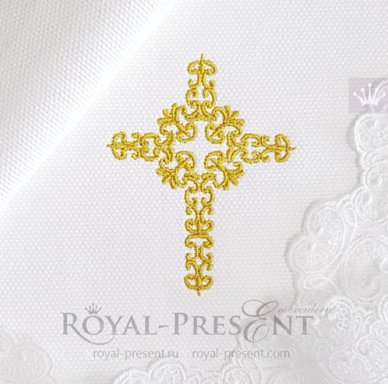 Machine Embroidery Design Christian Cross