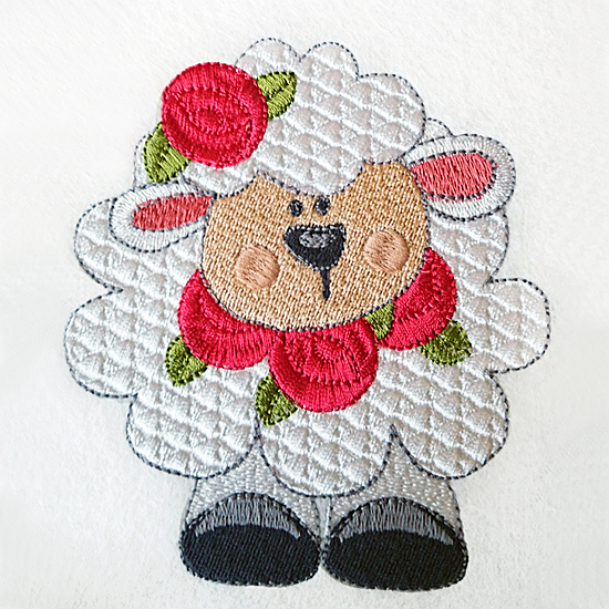 Machine Embroidery Design Little Lamb
