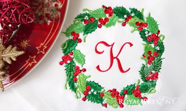 Machine Embroidery Design Christmas snowflake with rubies – 7 sizes ...