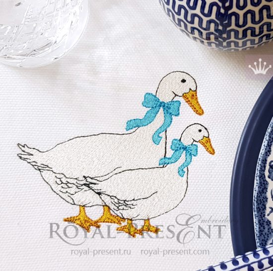Machine Embroidery Design Czech geese