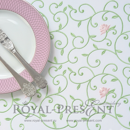 Machine Embroidery Design Floral pattern