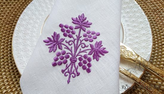 Machine Embroidery Design Purpure grapes