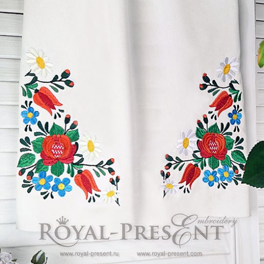 Machine Embroidery Design Hungarian folk art