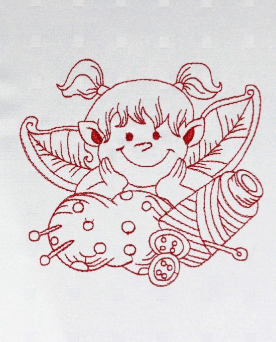 Machine Embroidery Designs Sewing Fairy Redwork