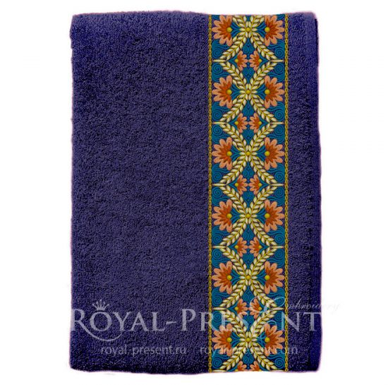 Machine Embroidery Design Floral Indian border