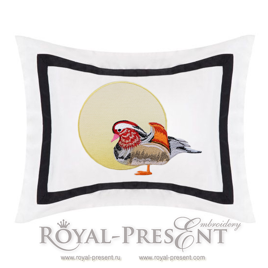 Machine Embroidery Design Mandarin duck - 3 sizes